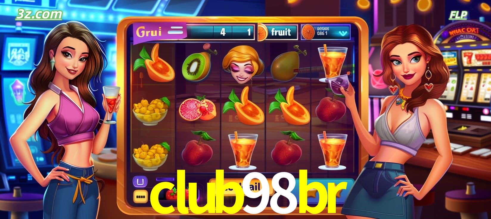 club98br cassino online com caça-níqueis de frutas e coquetéis coloridos